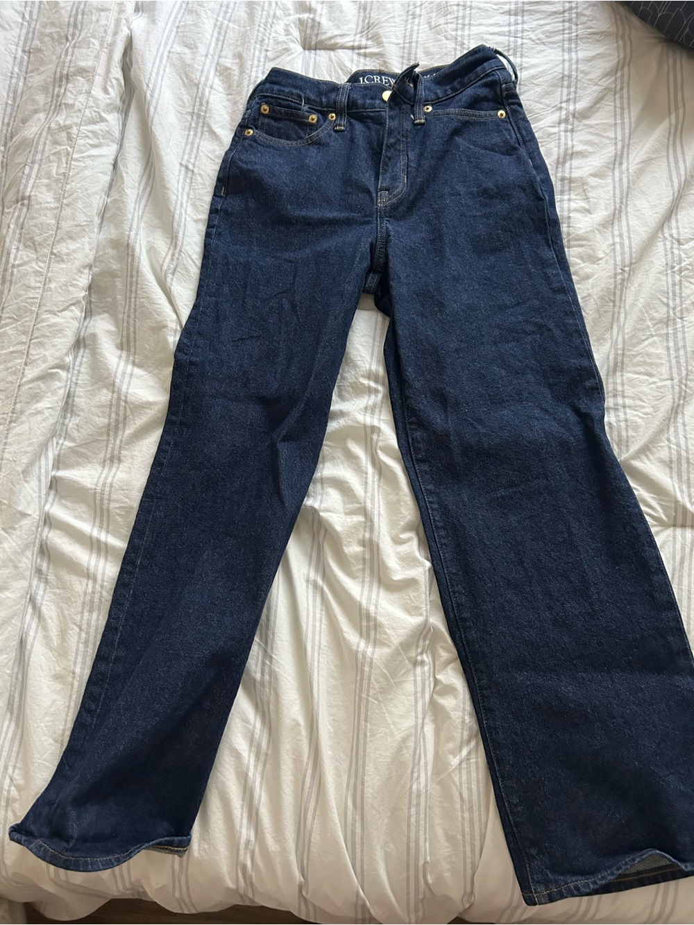 J. Crew Women's Straight-Leg Jeans in Dark Indigo